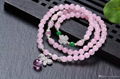 2016 NEFFLY Pink Madagascar Powder Crystal 6mm European Asian Style Beaded Stran 4