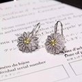 2016 NEW ARRIVAL NEFFLY Jewelry Necklace Daisy Flower EARRING S925 Silver 18K Go 2
