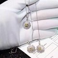 2016 NEW ARRIVAL NEFFLY Jewelry Necklace Daisy Flower EARRING S925 Silver 18K Go 4