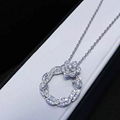 NEFFLY Nice Rose flower 925 Sterling Sliver necklace Women Girls For Party&Gift 