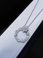 NEFFLY Nice Rose flower 925 Sterling Sliver necklace Women Girls For Party&Gift  2
