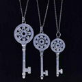 NEFFLY jewerly The New Arrived fshion and beatuy and lovely Fower Key Long Penda 2