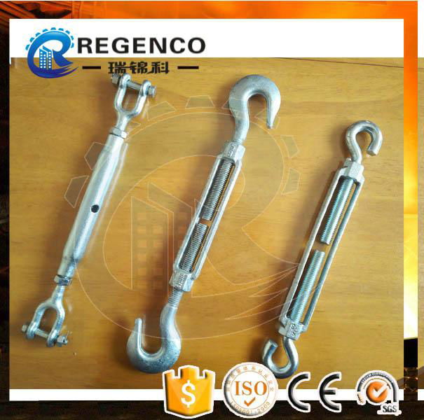 High Quality Carbon Steel Drop Forged Galvanized Din1480 Wire Rope Turnbuckle 2