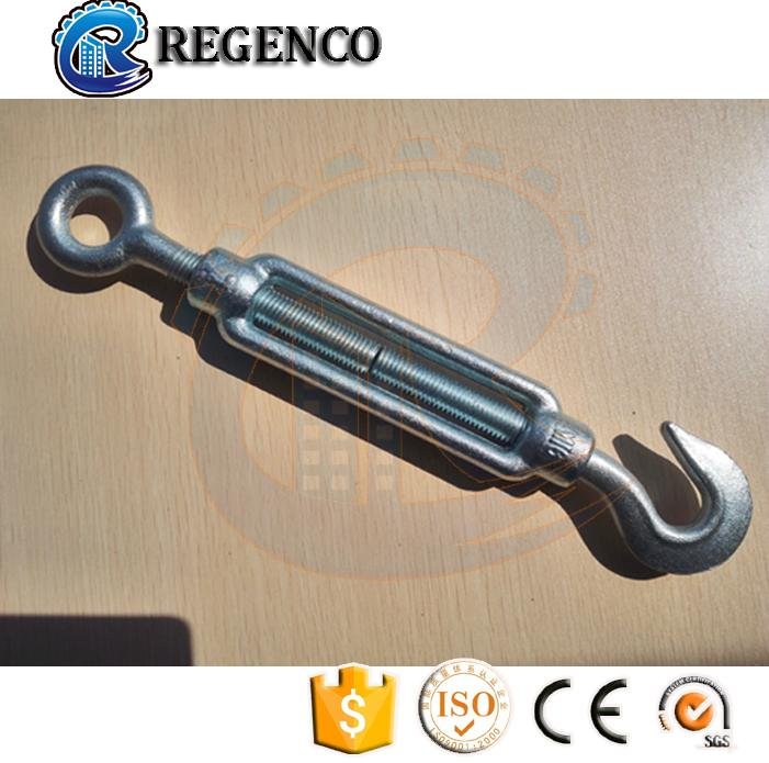 High Quality Carbon Steel Drop Forged Galvanized Din1480 Wire Rope Turnbuckle 4