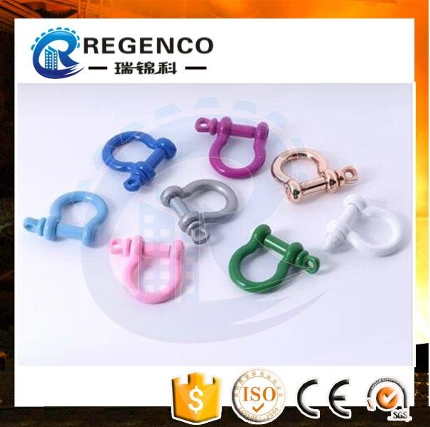 Galvanized Screw Pin US Type Steel Drop Forged D Shackle 3