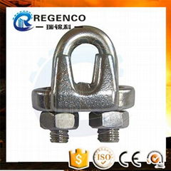 rigging hardware din 741 electro galvanized wire rope clip