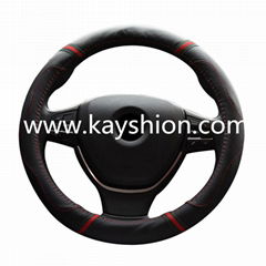 Leather Steering Wheel Cover