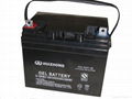 SGS CE Solar energy store 12v 33ah deep cycle gel battery 1