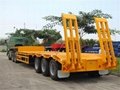China High Tech Tri-Axle Low Bed Semi Trailer with High Quality