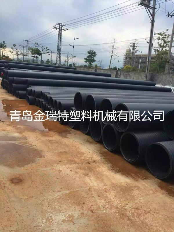 HDPE塑鋼雙平壁纏繞排水管生產線 4