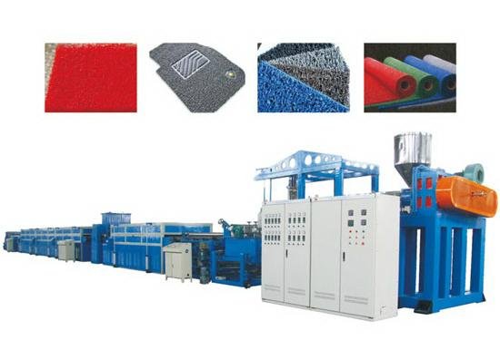 PVC silk carpet production line 2