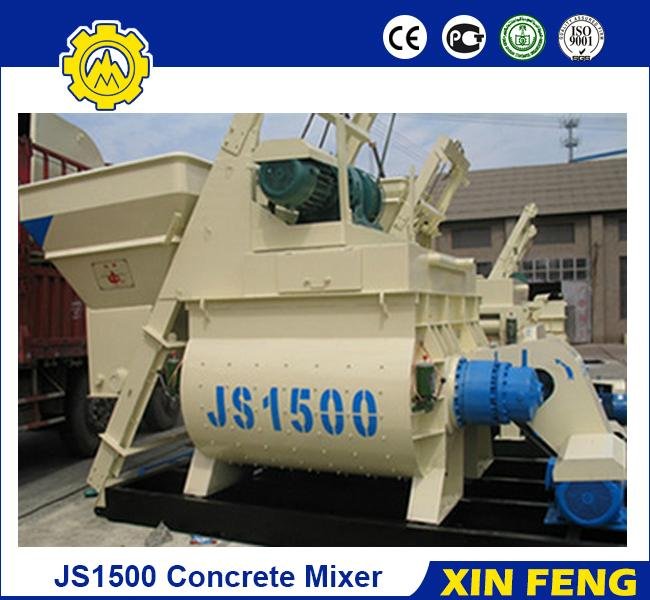 Portable concrete mixer with pump building machine concrete mixer pump truck JS1 3