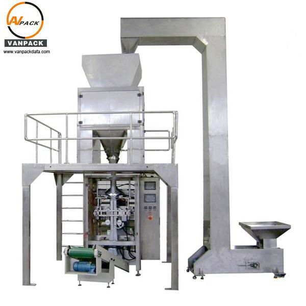 2 Heads Weigher Granule Packing Machine