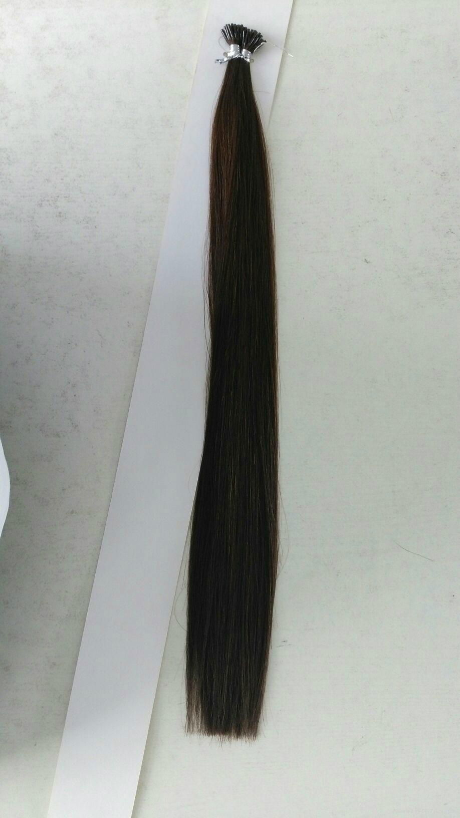 100% human remy double drawn ends keratin i tip brazilian hair extensions wholes 3