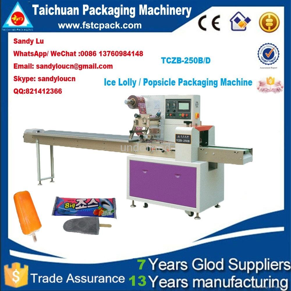 popsicle  packaging machine ice lolly flow pack machine
