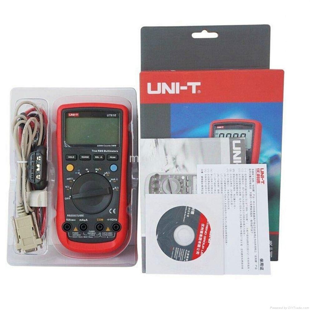 NI-T UT61E Digital Multimeter auto range true RMS Peak value RS232 REL AC/DC  3