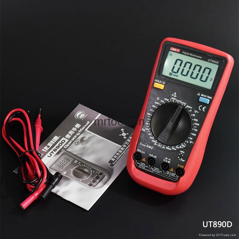 UNI-T UT890D Digital Multimeter Instrumentation True RMS Manual range  4