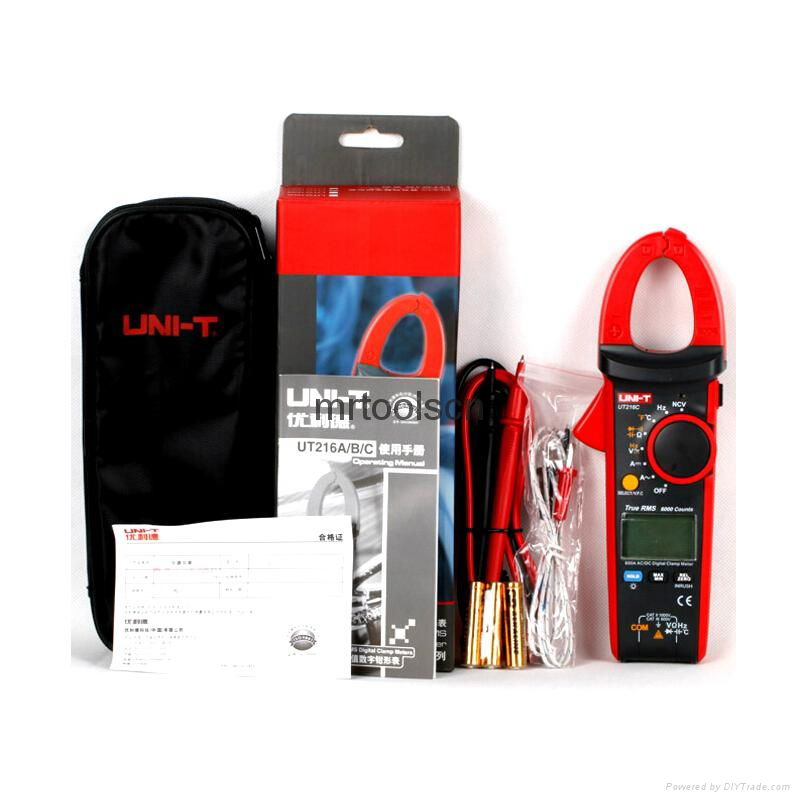 UNI-T UT216C 600A True RMS Digital Clamp Meters Auto Range w/Frequency Capacitan 4