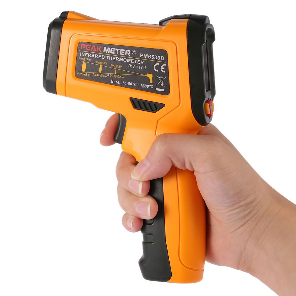 Infrared Temperature Non Contact -50~800C Digital Laser IR Gun Thermometer 12:1