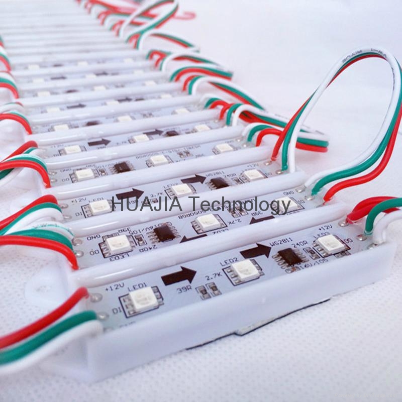 Ws2811幻彩模组全彩广告模组3灯5050 Led全彩发光字灯箱防水 广东省 生产商 产品目录 深圳市华佳科技实业有限