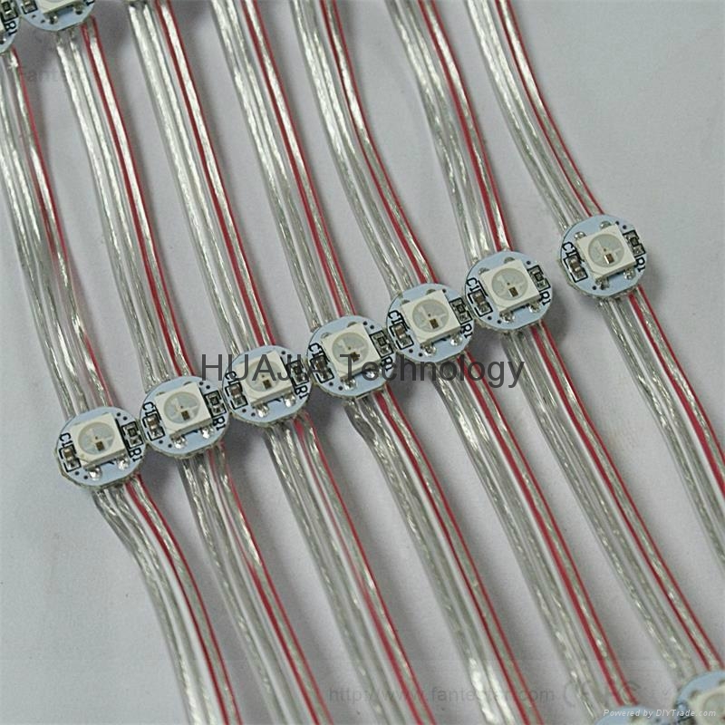 ws2812b 焊线小圆板 全彩发光字 5v 灯串 5050rgb led灯 1