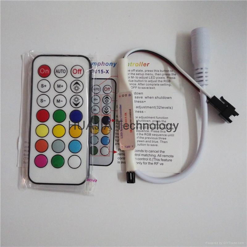 21Key DC5V-24V WS2811 IR LED Controller 63 Kinds Effects Led Pixel Controller 