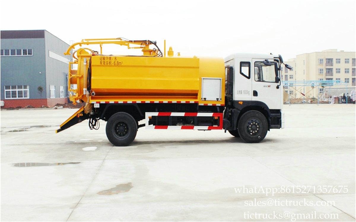 DRZE vacuum sewerage jetting tanker 2000Gln Euro 4 ,5 Cell: 0086 152 7135 7675