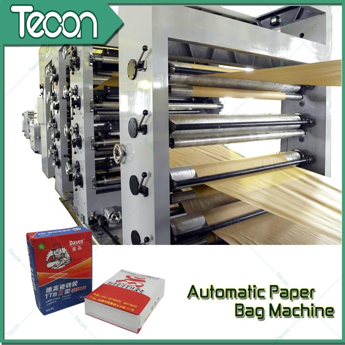 Kraft Paper Bag Making Machine with Flexo Printing HD4913 Tecon