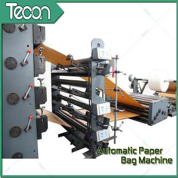 Paper Bag Making Machine with 2 Colors Printing in Line