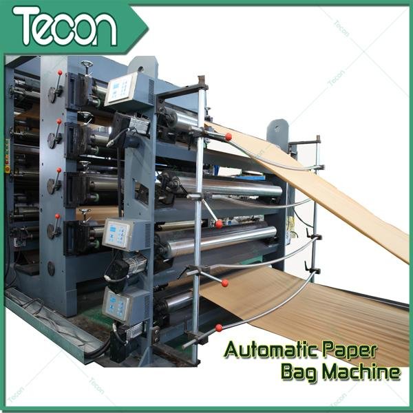 Paper Bag Making Machine with 2 Colors Printing in Line 4