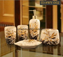 L-D high-end luxurious ceramic bathroom accessories（Housewarming gift）