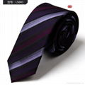 Multi-colors stripe polyester woven neckties 1