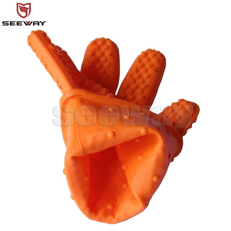 SeeWay F200-D Kitchen Cooking Oven Heat Resistant Silicone Gloves 4