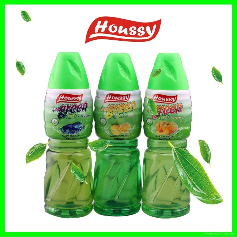 Houssy ice fruit green tea drink