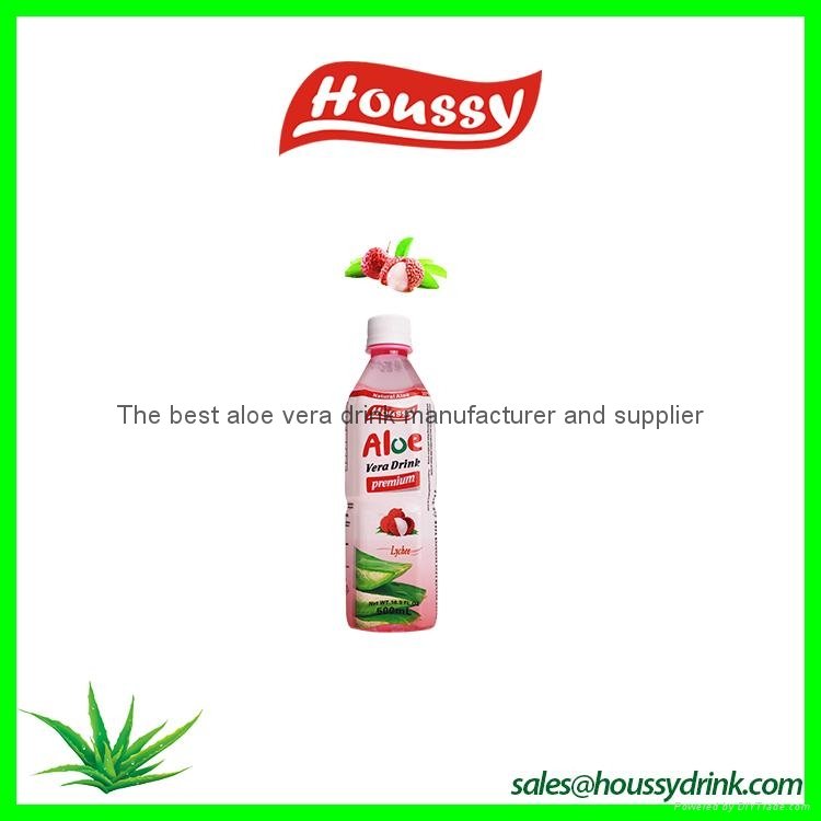 Houssy hot selling aloe vera fresh drink with honey 3