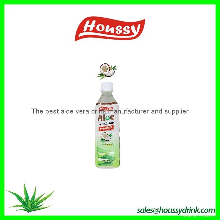 Houssy hot selling aloe vera fresh drink with honey 4