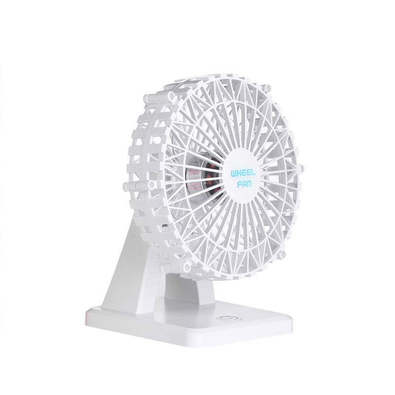 DC5V built-in battery rechargeable mini table cooling fan 2