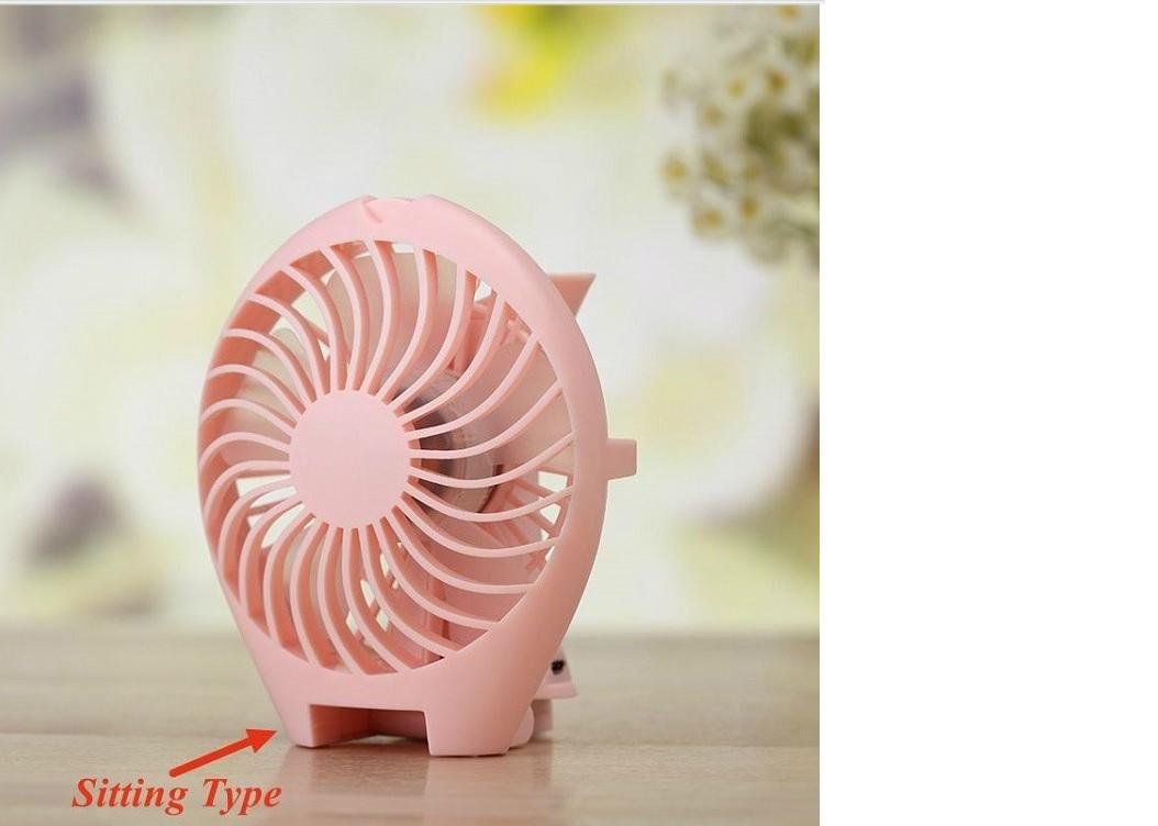 Factory price foldable mermaid built- in battery usb mini fan for gift promotion 2