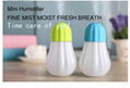 350ml ultrasonic mini cool mist humidifier with led nightlight for hot summer 3