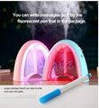 Cute design ultrasonic mini USB message Board LED night Light Air Humidifier 3