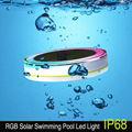 Summer hot sell solar led swimming pool light floating on the water