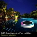 Summer hot sell solar led swimming pool light floating on the water 3