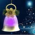 Jingel bell Christmas tree light decoration solar power led light