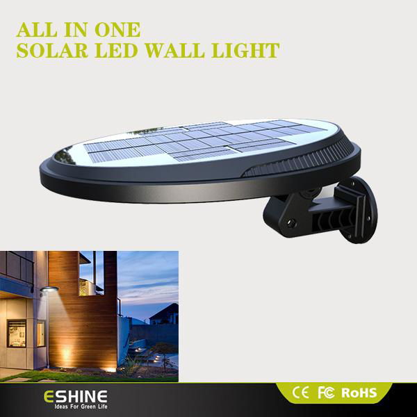 Modern design Outdoor rotatable solar wall light pathway 3