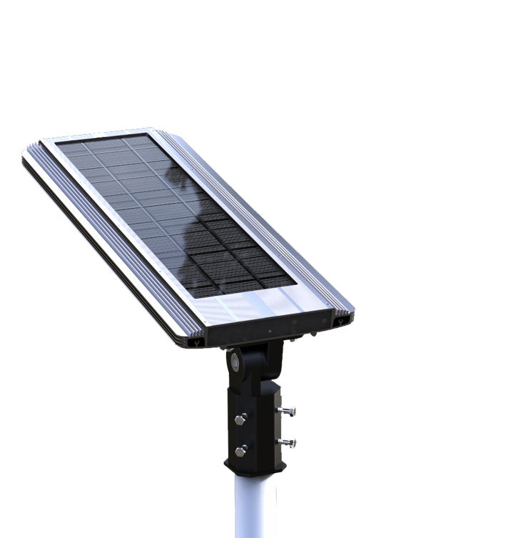 All in one integrated solar led street light 1200 lumens 2