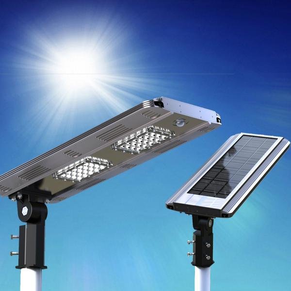 All in one integrated solar led street light 1200 lumens 5