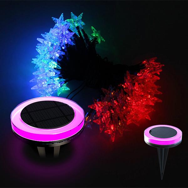 Solar  decorative led light with string light christmas tree light 2