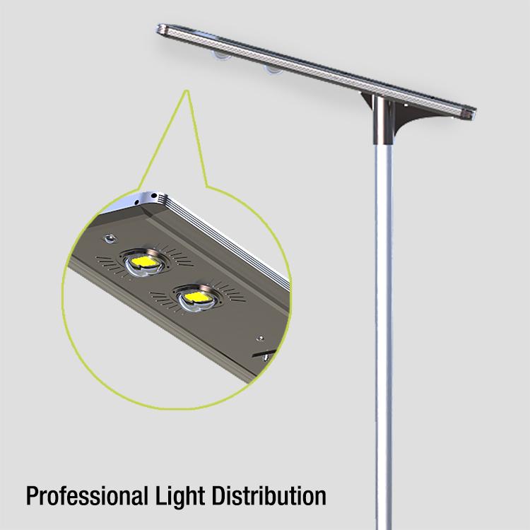 High power solar charging 50W led street light ultra thin design 2