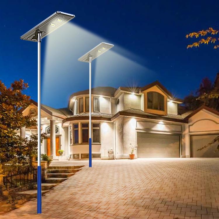 High power solar charging 50W led street light ultra thin design 4