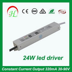 24W LED constant current LED driver for LED wallwasher
